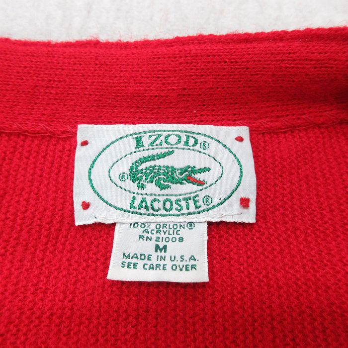 古着通販 M☆古着 ラコステ LACOSTE IZOD 長袖 ブランド ニット