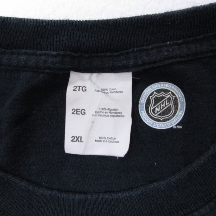 XL★古着 半袖 Tシャツ メンズ NHL ピッツバーグペンギンズ 大きいサイズ コットン クルーネック 黒 ブラック アイスホッケー 23jul17  中古