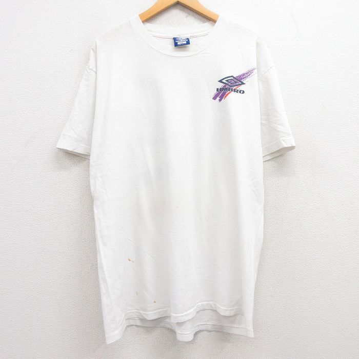 古着通販 XL☆古着 アンブロ 半袖 ビンテージ Tシャツ メンズ 90