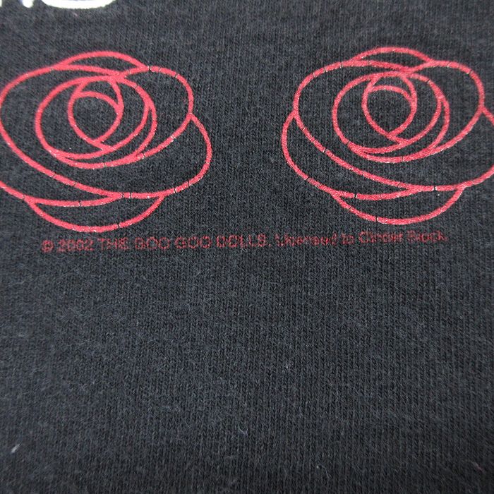 L★古着 半袖 ビンテージ ロック バンド Tシャツ メンズ 00年代 00s グーグードールズ コットン クルーネック 黒 ブラック 【spe】  23apr21 中古