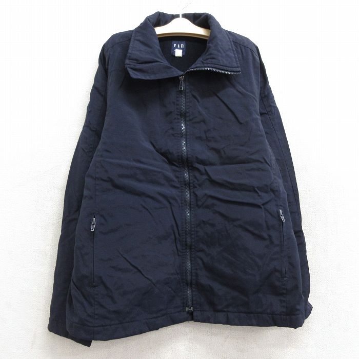 【商品番号】 lba23120371 【商品名】 古着 ギャップ GAP 長袖 ナイロン ジャケット キッズ ボーイズ 子供服 00年代 00s 紺 内側フリース 【表記サイズ】 M 【実寸サイズ】 