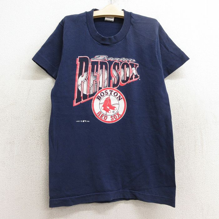 古着 フルーツオブザルーム 半袖 ビンテージ Tシャツ キッズ ボーイズ 子供服 90年代 90s MLB ボストンレッドソックス コット 中古 古着