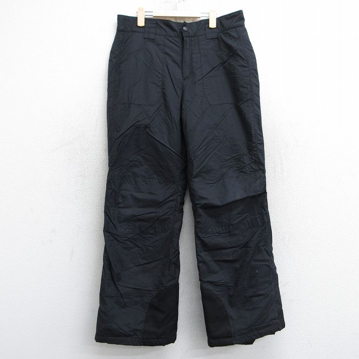 【商品番号】 lba25011417 【商品名】 古着 コロンビア ナイロン スノー パンツ キッズ ボーイズ 子供服 00年代 00s ワンポイントロゴ 黒 【表記サイズ】 YOUTH 18-20 