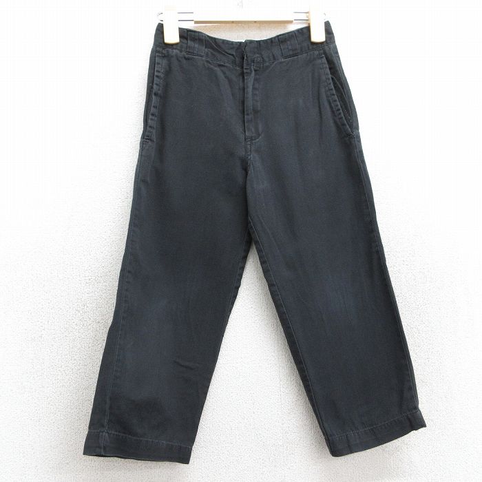 【商品番号】 lba25032695 【商品名】 古着 ディッキーズ ワーク パンツ キッズ ボーイズ 子供服 00年代 00s コットン 黒 【表記サイズ】 5R 【実寸サイズ】 ウエスト（腰まわり
