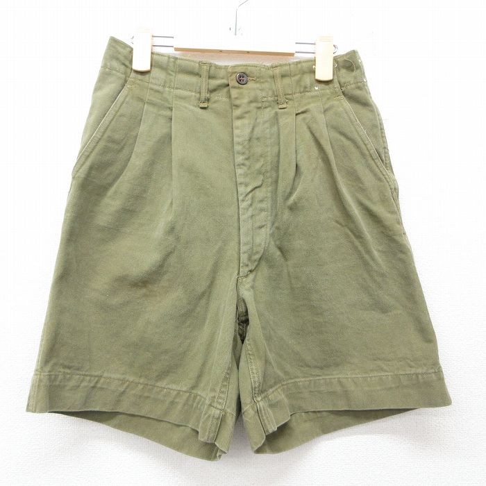【商品番号】 lba25051330 【商品名】 古着 ビンテージ ショーツ ボーイスカウト パンツ ショーツ キッズ ボーイズ 子供服 60年代 60s コットン タロン 濃緑【spe】 【表記サイ