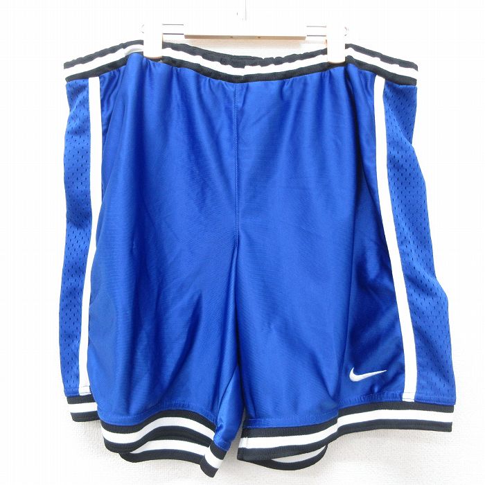 【商品番号】 lba25051656 【商品名】 古着 ナイキ NIKE ショート イージー パンツ ショーツ キッズ ボーイズ 子供服 00年代 00s ワンポイントロゴ 青他 【表記サイズ】 XL