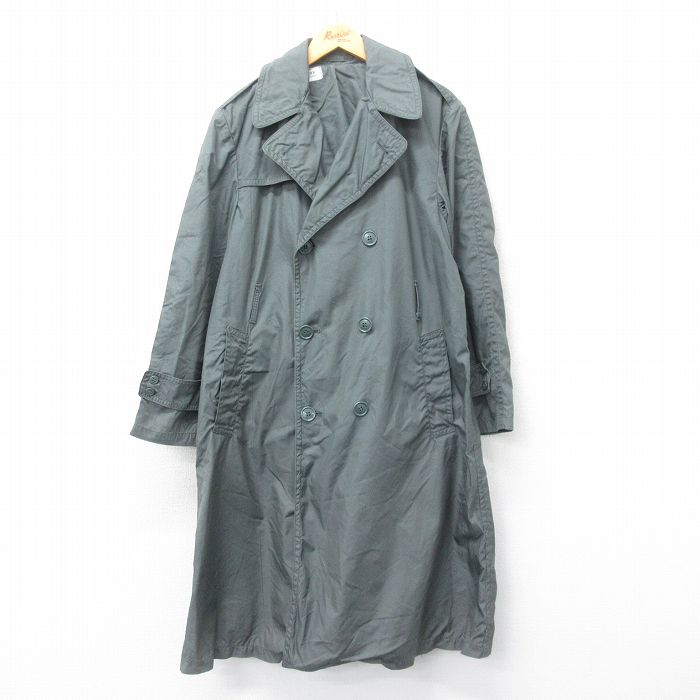 【商品番号】 ormi24112140 【商品名】 L & starf;古着 長袖 ビンテージ ミリタリー レイン コート メンズ 60年代 60s ロング丈 USA製 緑系 【メンズ参考サイ