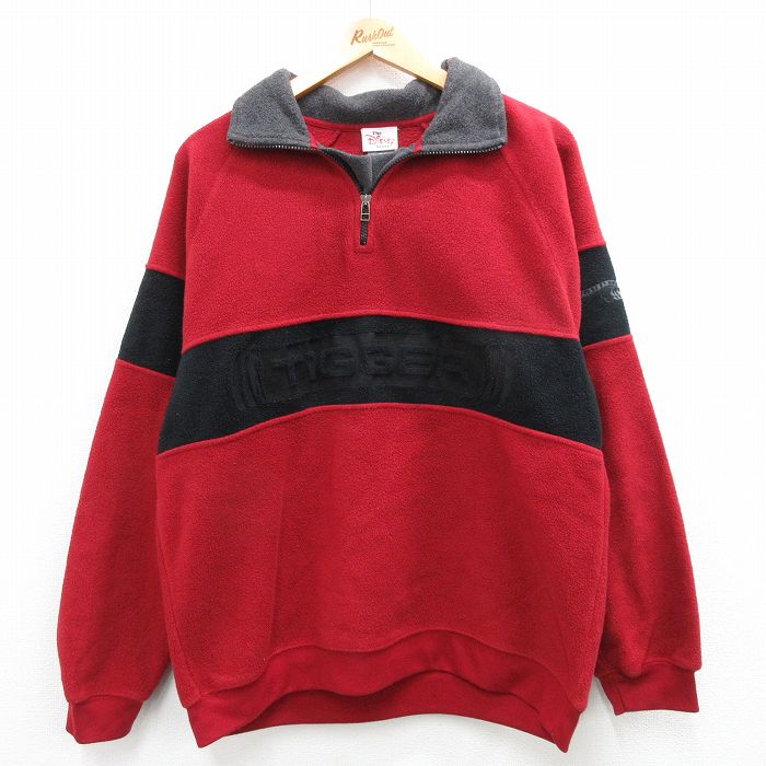 【商品番号】 oudw23100396 【商品名】 M & starf;古着 長袖 ハーフジップ フリース ジャケット メンズ 00年代 00s ディズニー くまのプーさん ティガー ラグラン