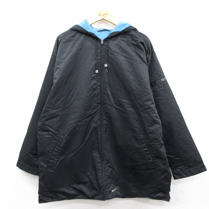 【商品番号】 oudw25011573 【商品名】 XL & starf;古着 ナイキ NIKE 長袖 ナイロン ジャケット パーカー メンズ 00年代 00s ワンポイントロゴ リバーシブル