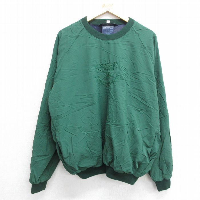 【商品番号】 ouny23101861 【商品名】 XL & starf;古着 長袖 ナイロン ジャケット メンズ 90年代 90s SUNDERLAND ゴルフ 大きいサイズ ラグラン 刺繍