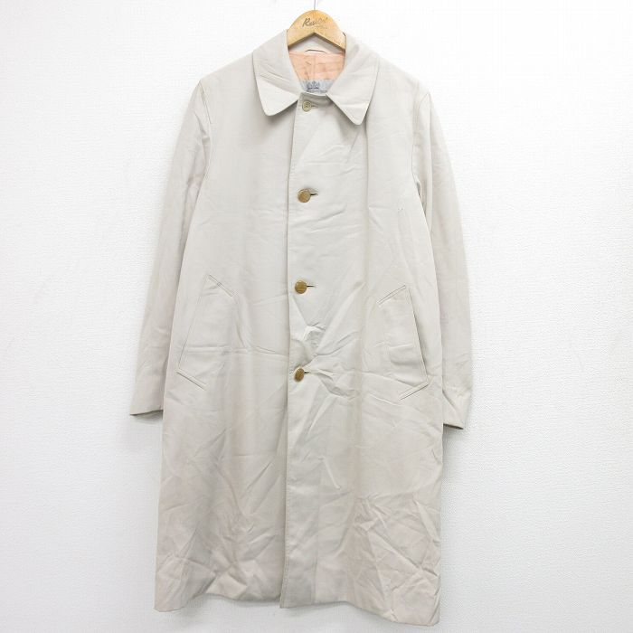 【商品番号】 our24092115 【商品名】 L & starf;古着 アクアスキュータム 長袖 コート メンズ 90年代 90s ロング丈 カナダ製 ベージュ【spe】 【メンズ参考サイ