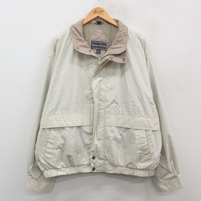 【商品番号】 our24093177 【商品名】 XL & starf;古着 長袖 ジャケット メンズ 90年代 90s 大きいサイズ 薄ベージュ 【メンズ参考サイズ】 XL 【表記サイズ】 