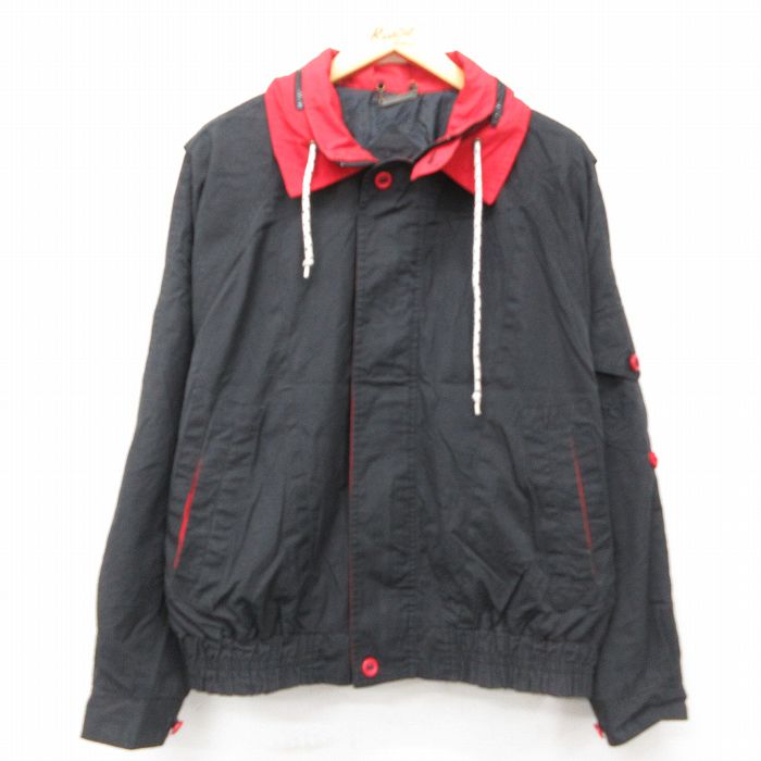 【商品番号】 our24110392 【商品名】 L & starf;古着 マックレガー 長袖 ジャケット メンズ 00年代 00s 黒 【メンズ参考サイズ】 L 【表記サイズ】 M 【実寸サ