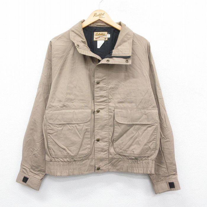 【商品番号】 our24120075 【商品名】 L & starf;古着 カベラス 長袖 ジャケット メンズ 80年代 80s ラグラン ベージュ 【メンズ参考サイズ】 L 【表記サイズ】 