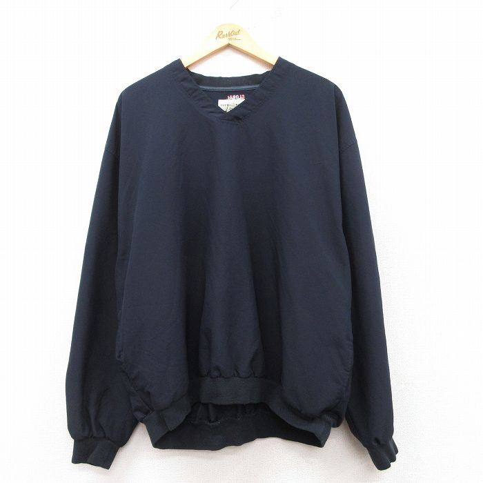 【商品番号】 our25012135 【商品名】 XL & starf;古着 長袖 ジャケット メンズ CUTTER 大きいサイズ Vネック 黒系 【メンズ参考サイズ】 XL 【表記サイズ】 