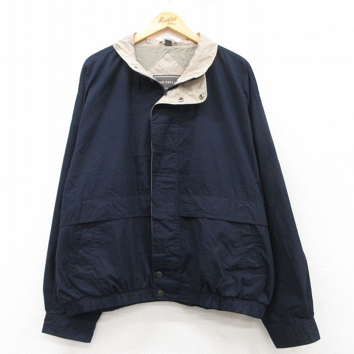 【商品番号】 our25012700 【商品名】 XL & starf;古着 長袖 ジャケット メンズ 90年代 90s 大きいサイズ 紺 【メンズ参考サイズ】 XL 【表記サイズ】 XL 【