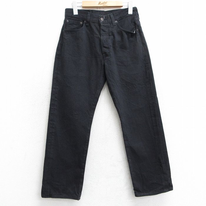 【商品番号】 pa50125030117 【商品名】 W29 & starf;古着 ジーンズ Levis リーバイス 501 メンズ コットン 黒 デニム 【表記サイズ】 W30 L30 【実