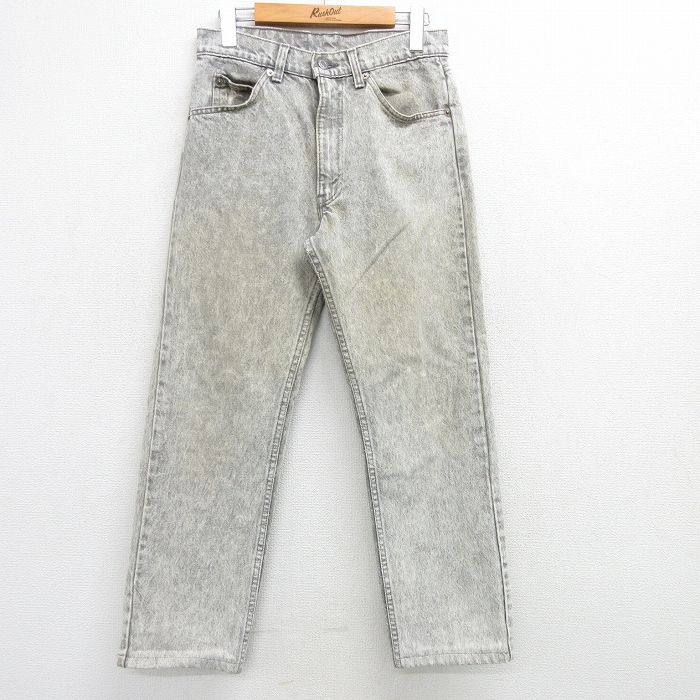 【商品番号】 pa50525030776 【商品名】 W29 & starf;古着 ジーンズ Levis リーバイス 505 メンズ 90年代 90s ケミカルウォッシュ コットン USA製 