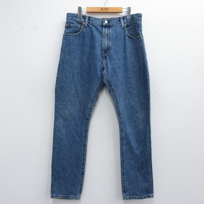 【商品番号】 pa51725042457 【商品名】 W34 & starf;古着 ジーンズ Levis リーバイス 517 メンズ ブーツカット ヒゲ 紺 デニム 【表記サイズ】 W34 L