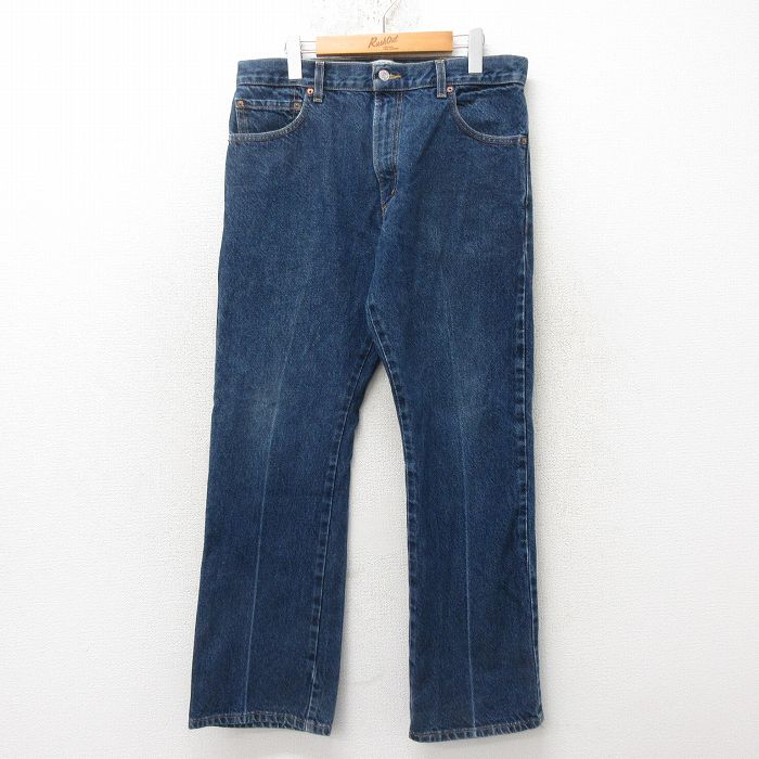 【商品番号】 pa51725053904 【商品名】 W34 & starf;古着 ジーンズ Levis リーバイス 517 メンズ ブーツカット コットン 紺 デニム 【表記サイズ】 W34