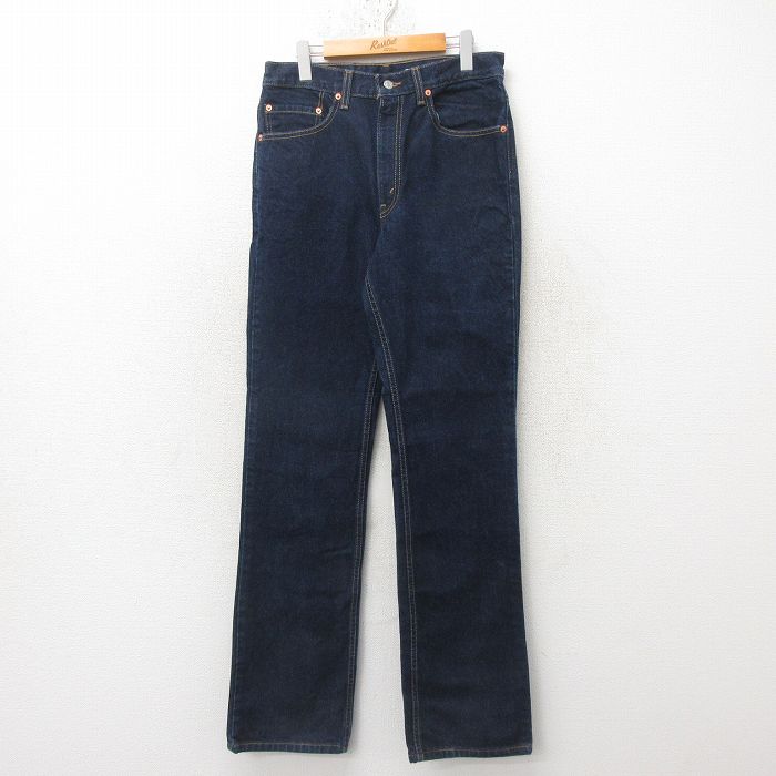 【商品番号】 pa51725053911 【商品名】 W32 & starf;古着 ジーンズ Levis リーバイス 517 メンズ 90年代 90s ブーツカット コットン USA製 紺 デ