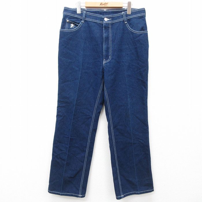 【商品番号】 par24112462 【商品名】 W35 & starf;古着 ジーンズ メンズ 00年代 00s 濃紺 デニム 【表記サイズ】 W36 L30 【実寸サイズ】 ウエスト（腰ま