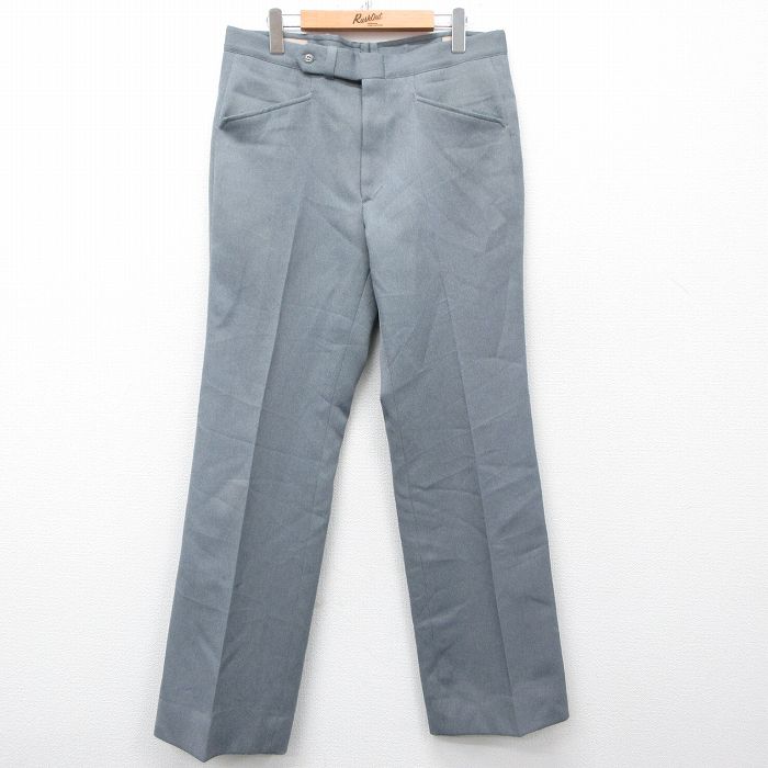 【商品番号】 par25021921 【商品名】 W35 & starf;古着 パンツ メンズ 80年代 80s タロン グレー 【表記サイズ】 なし 【実寸サイズ】 ウエスト（腰まわり）88
