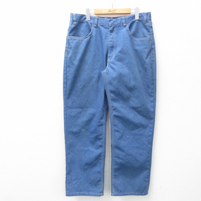 【商品番号】 par25022869 【商品名】 W35 & starf;古着 タウンクラフト スラックス パンツ メンズ 90年代 90s 紺 【表記サイズ】 W36 L30 【実寸サイズ】