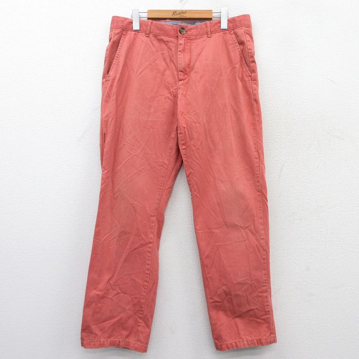 【商品番号】 par25023556 【商品名】 W35 & starf;古着 トミーヒルフィガー ブランド パンツ メンズ 濃ピンク系 【表記サイズ】 W33 L30 【実寸サイズ】 ウエス