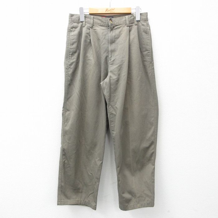 【商品番号】 par25023609 【商品名】 W29 & starf;古着 ラルフローレン チャップス ブランド チノ パンツ チノパン メンズ 90年代 90s 緑系 【表記サイズ】 な