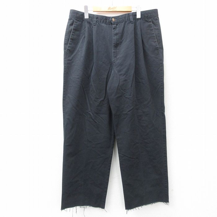 【商品番号】 par25030637 【商品名】 W37 & starf;古着 ドッカーズ パンツ メンズ 00年代 00s コットン 黒 【表記サイズ】 W38 L34 【実寸サイズ】 ウエ