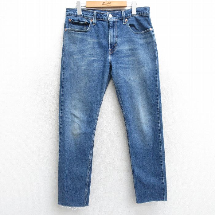 【商品番号】 par25032680 【商品名】 W34 & starf;古着 リーバイス Levis 512 ジーンズ メンズ ヒゲ 紺 デニム 【表記サイズ】 W32 L34 【実寸サイズ