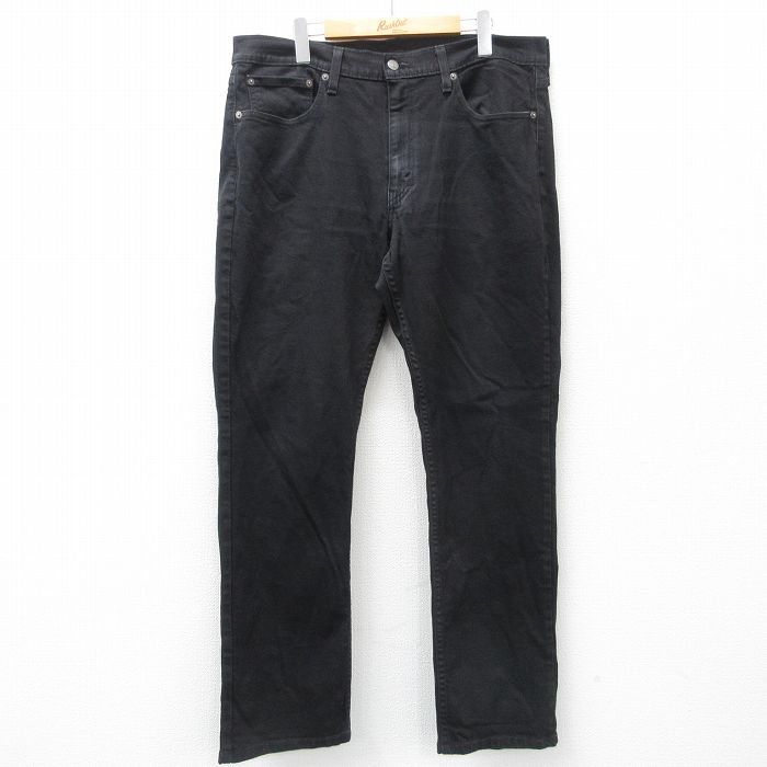 【商品番号】 par25033726 【商品名】 W37 & starf;古着 リーバイス Levis 514 ジーンズ メンズ 黒 【表記サイズ】 W36 L32 【実寸サイズ】 ウエスト（