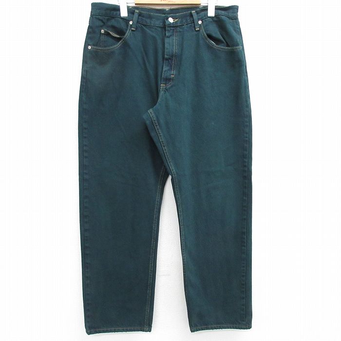 【商品番号】 par25040073 【商品名】 W36 & starf;古着 ラングラー ジーンズ メンズ コットン 緑 デニム 【表記サイズ】 W36 L32 【実寸サイズ】 ウエスト（腰