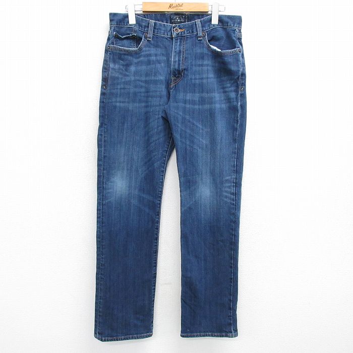 【商品番号】 par25040078 【商品名】 W33 & starf;古着 ラッキーブランド ジーンズ メンズ ヒゲ 紺 デニム 【表記サイズ】 W31 L30 【実寸サイズ】 ウエスト（