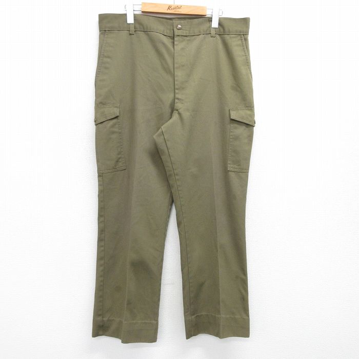 【商品番号】 par25040897 【商品名】 W37 & starf;古着 ボーイスカウト カーゴ パンツ メンズ 80年代 80s タロン 緑【spe】 【表記サイズ】 なし 【実寸サイ