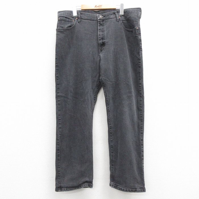 【商品番号】 par25041517 【商品名】 W38 & starf;古着 ラングラー ジーンズ メンズ 黒 デニム 【表記サイズ】 W38 L30 【実寸サイズ】 ウエスト（腰まわり）9