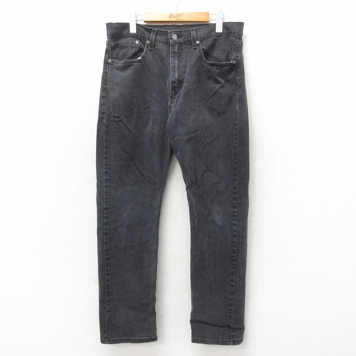 【商品番号】 par25041915 【商品名】 W34 & starf;古着 リーバイス Levis 502 ジーンズ メンズ 黒 【表記サイズ】 W34 L32 【実寸サイズ】 ウエスト（