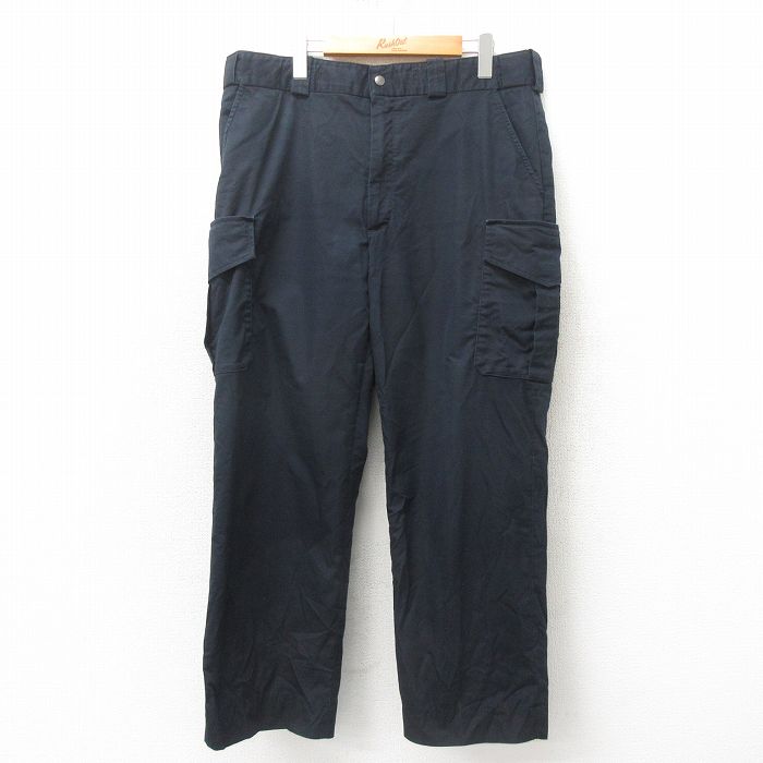【商品番号】 par25041917 【商品名】 W38 & starf;古着 ブラウアー Blauer カーゴ パンツ メンズ 黒 【表記サイズ】 38 【実寸サイズ】 ウエスト（腰まわり）