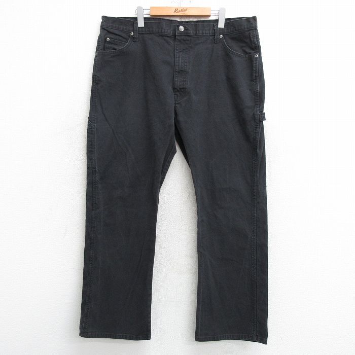 【商品番号】 par25043689 【商品名】 W40 & starf;古着 ディッキーズ ペインター パンツ メンズ ダック地 大きいサイズ 黒【spe】 【表記サイズ】 W40 L32 