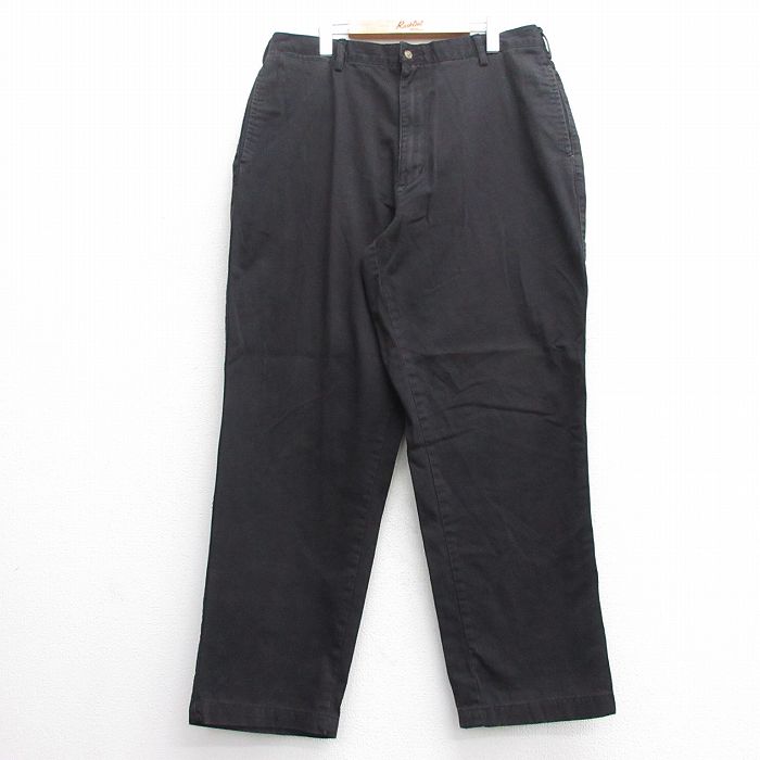 【商品番号】 par25044285 【商品名】 W38 & starf;古着 パンツ メンズ コットン 黒 【表記サイズ】 W38 L30 【実寸サイズ】 ウエスト（腰まわり）96cm レン