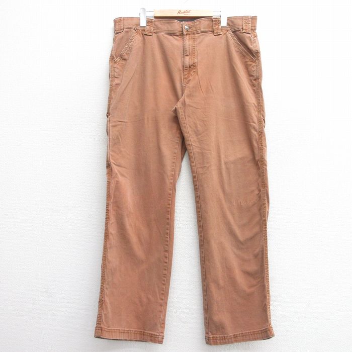 【商品番号】 par25044290 【商品名】 W37 & starf;古着 パンツ メンズ 茶 【表記サイズ】 W36 L32 【実寸サイズ】 ウエスト（腰まわり）94cm レングス77c