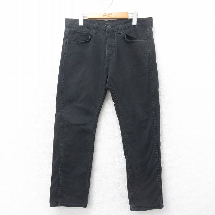 【商品番号】 par25044322 【商品名】 W34 & starf;古着 リーバイス Levis 513 ジーンズ メンズ 黒 デニム 【表記サイズ】 W34 L30 【実寸サイズ】 ウ