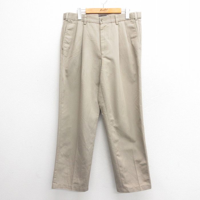 【商品番号】 par25050062 【商品名】 W35 & starf;古着 ドッカーズ パンツ メンズ ベージュ 【表記サイズ】 W34 L30 【実寸サイズ】 ウエスト（腰まわり）90c