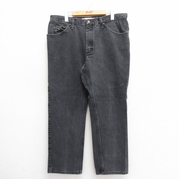 【商品番号】 par25050185 【商品名】 W37 & starf;古着 リー Lee ジーンズ メンズ 黒 デニム 【表記サイズ】 W38 L29 【実寸サイズ】 ウエスト（腰まわり）