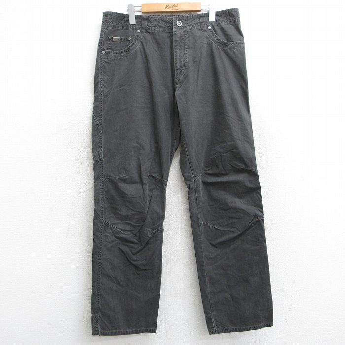 【商品番号】 par25050299 【商品名】 W37 & starf;古着 クール KUHL パンツ メンズ 黒 【表記サイズ】 W36 L34 【実寸サイズ】 ウエスト（腰まわり）94c