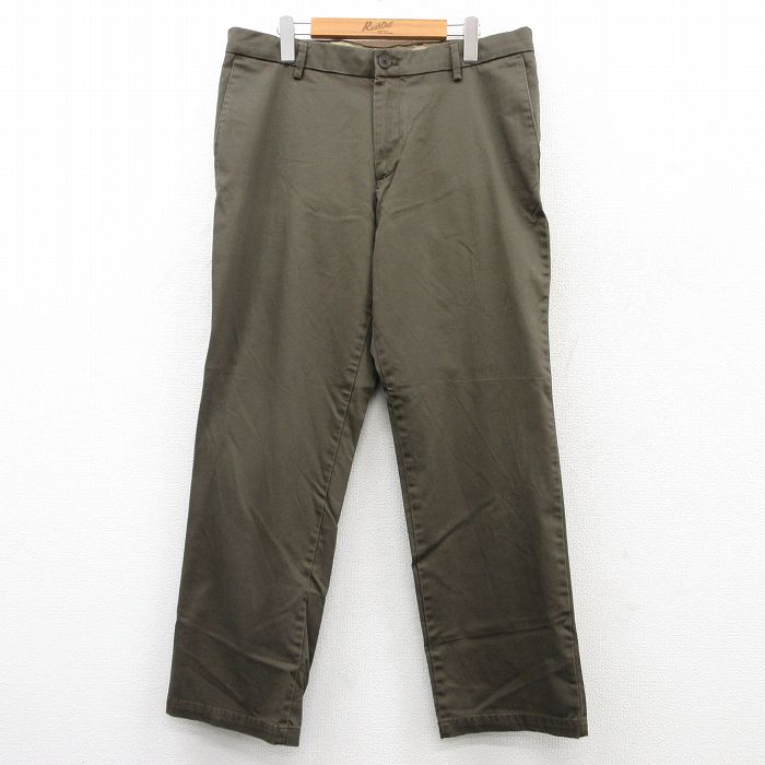 【商品番号】 par25051158 【商品名】 W36 & starf;古着 ドッカーズ パンツ メンズ 濃緑系 【表記サイズ】 W36 L30 【実寸サイズ】 ウエスト（腰まわり）92cm