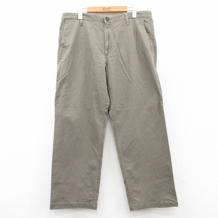 【商品番号】 par25051160 【商品名】 W36 & starf;古着 ドッカーズ パンツ メンズ ワンポイントロゴ ベージュ系 【表記サイズ】 36×29 【実寸サイズ】 ウエスト（