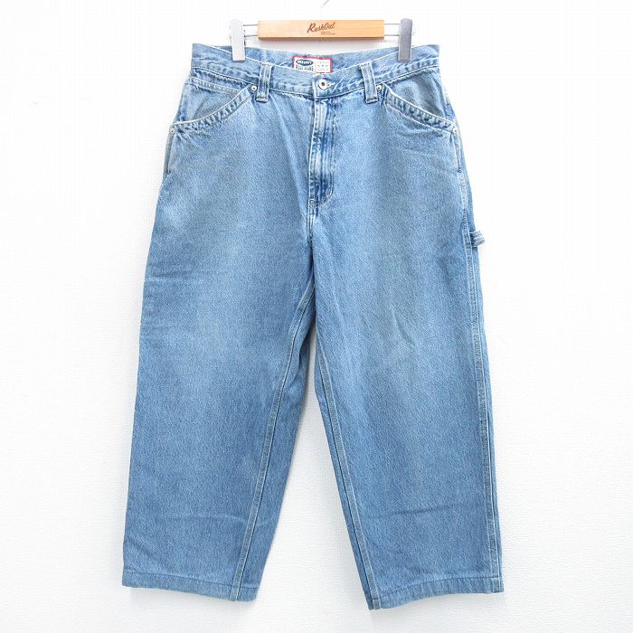 【商品番号】 par25052930 【商品名】 W33 & starf;古着 オールドネイビー OLD NAVY ペインター パンツ メンズ 00年代 00s コットン 紺 デニム 【表記サ