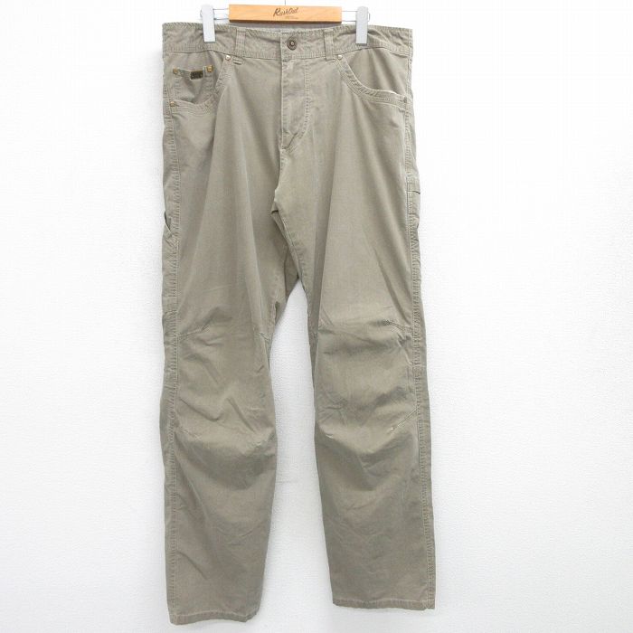 【商品番号】 par25053076 【商品名】 W35 & starf;古着 クール KUHL パンツ メンズダック地 ベージュ系 【表記サイズ】 W35 L34 【実寸サイズ】 ウエスト（